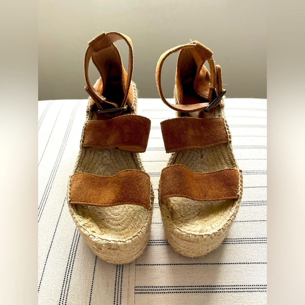 Soludos Platform Suede Wedge Sandals